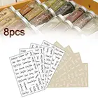 Прозрачные водонепроницаемые этикетки A6o4, 8 листов, для буфета