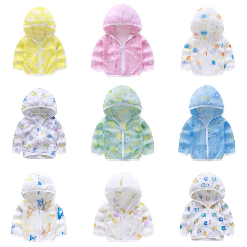 

New Kids Clothes Girls Jacket Cute Fashion Boy Clothes Thin Coats Children's Breathable Sun Protection Clothing Minnie Baby Top