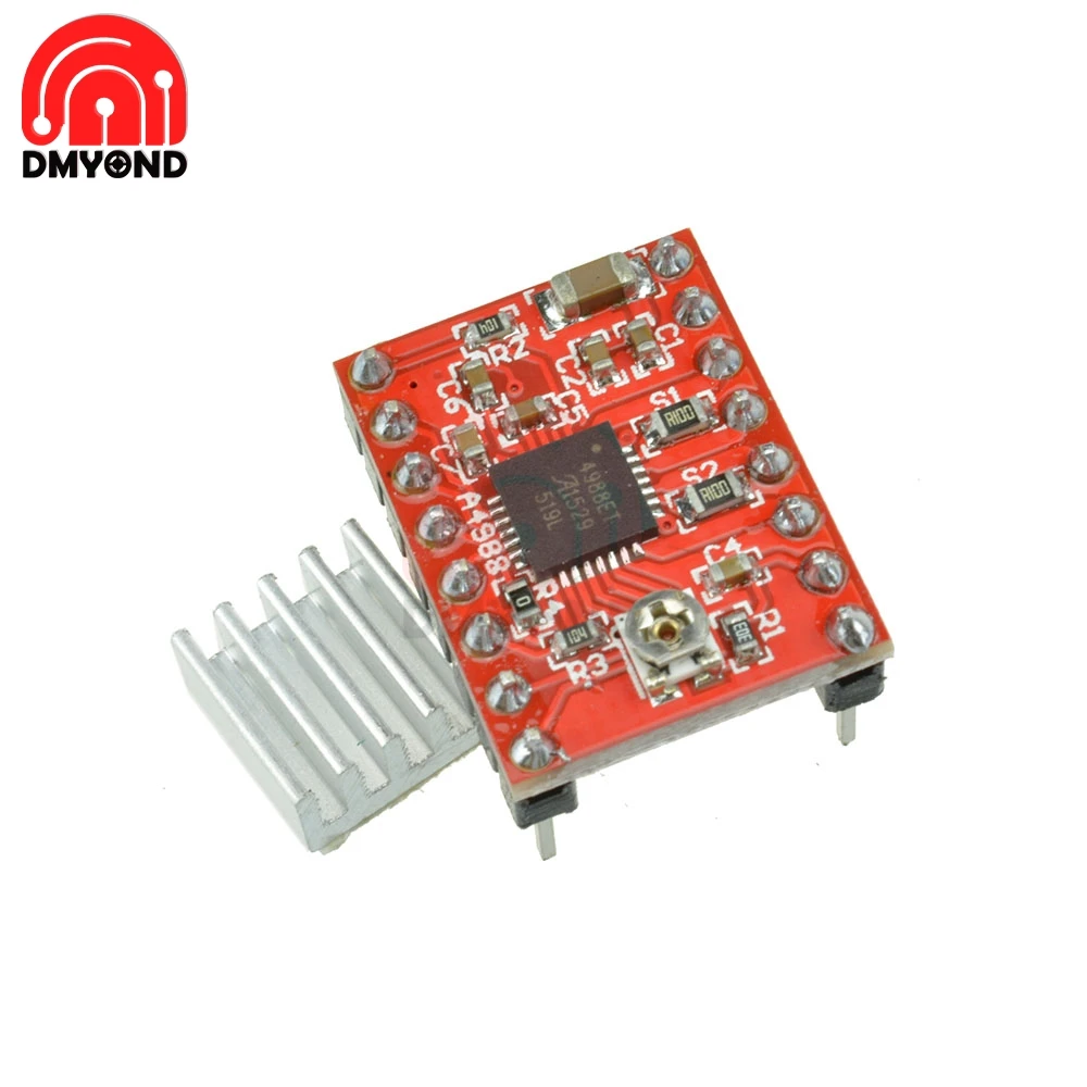 

A4988 Module Stepper Motor Driver Module with Heatsink 3D Printer Part Accessory Reprap pololu A4988 Stepper Motor for ramps 1.4