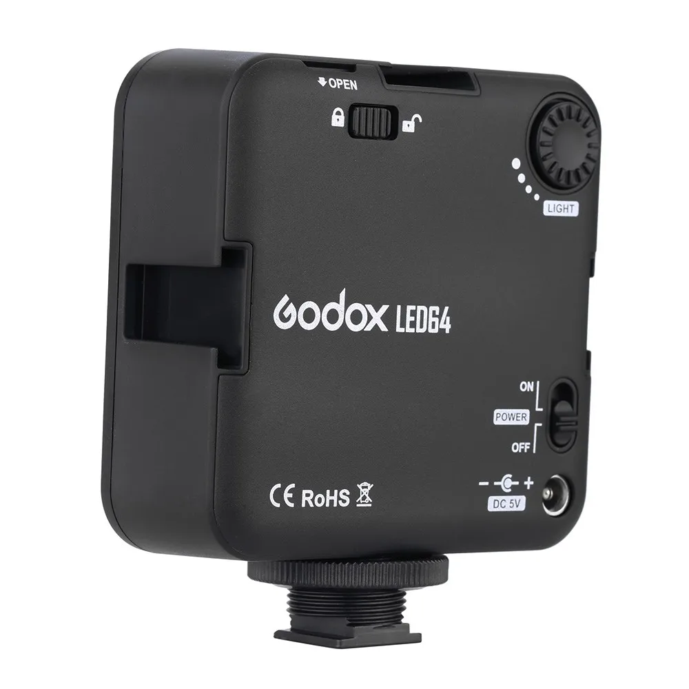 Godox светодиодный 64 видео-светильник для цифровой зеркальной камеры видеокамеры