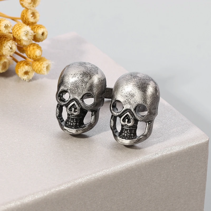 1 шт. открытые кольца в винтажном стиле панк с бабочкой/черепом регулируемые