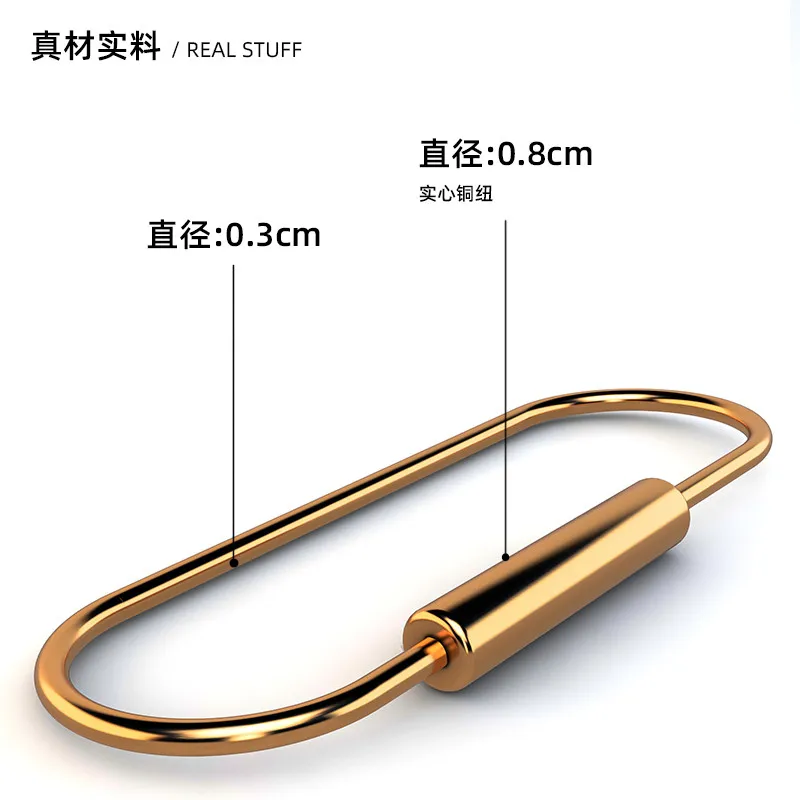 2021 Латунь Брелок с замком купера Key Организатор брелок украшения обруч ремень