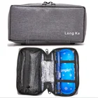 Портативный инсулиновый ледяной мешок для хранения в холодильнике, холодильная камера, тепловые пакеты, морозильная камера для лекарств с 2 подушечками для льда