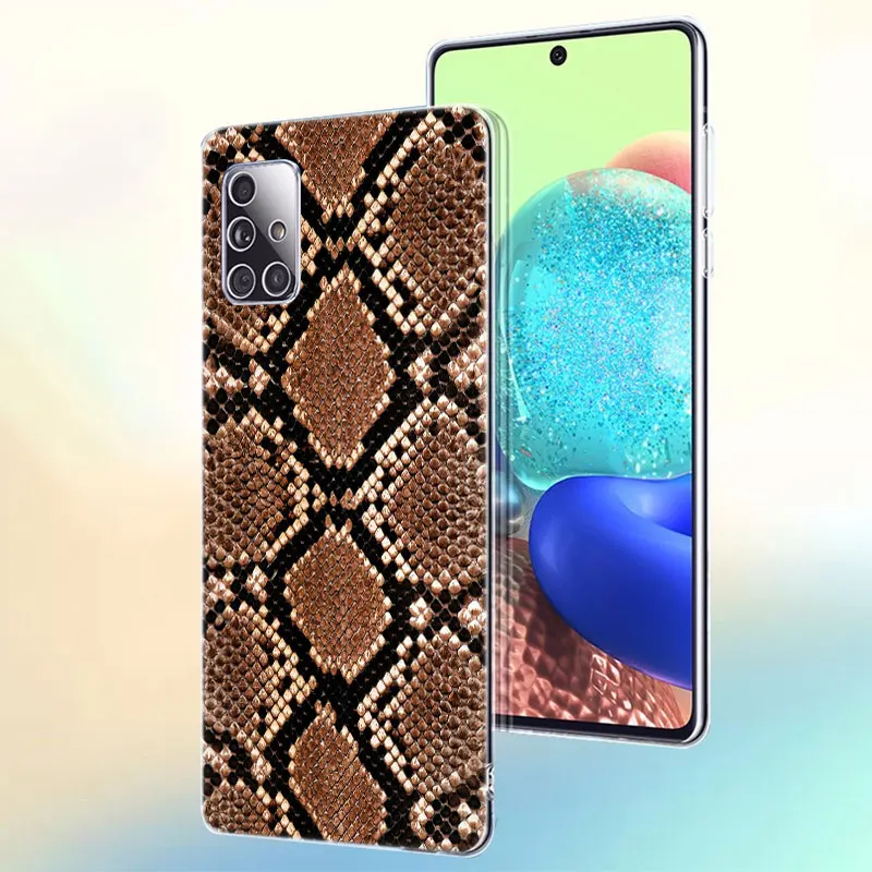 Чехол с текстурой змеиной кожи питона для Samsung Galaxy A03S A10S A20E A20S A21 A30 A40 A42 A90 J2 J3 J5 J7 2016