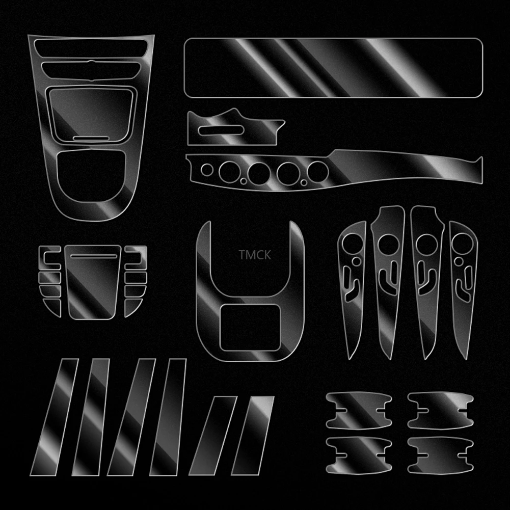

Car Door Center Console Media Dashboard Navigation TPU Protector Film for Mercedes Benz E Class W213 E200/260/300/320 2016-2019