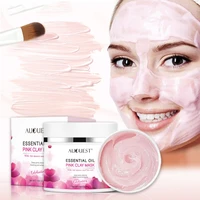 pink clay mask pore black dots blackhead deep cleansing mask against face acne exfoliating facial beauty skin care 50g