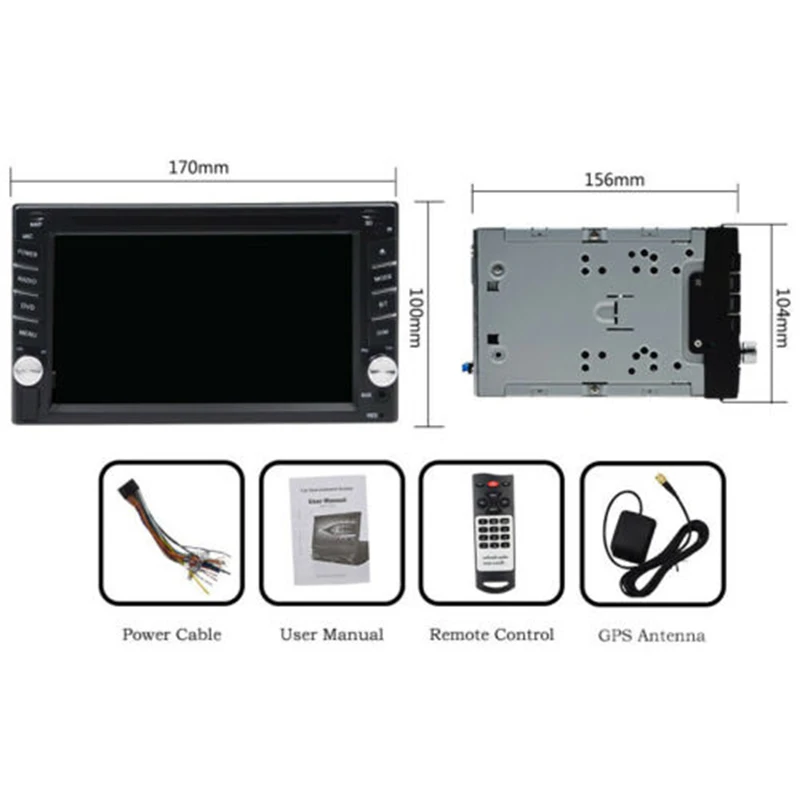 Автомагнитола 2 Din + 16 ГБ 9 0 дюйма GPS USB TF | Автомобили и мотоциклы