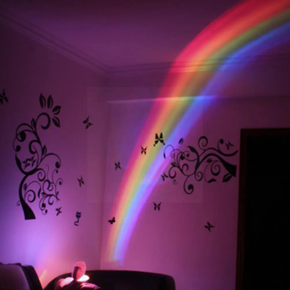 

Colorful Projection Lamp Led Novelty Rainbow Star Night Atmosphere Light Home Light Decoration Lamp Scallop Rainbow G8y0