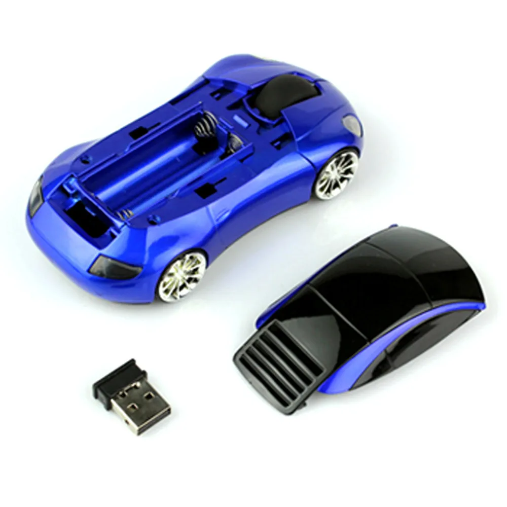 Беспроводная мышь в форме автомобиля, Компьютерные Мыши Mause Super 2,4 Ghz с мигающим светодиодный светильник Sem Fio, мышь для нетбука, ноутбука, игровая мышь