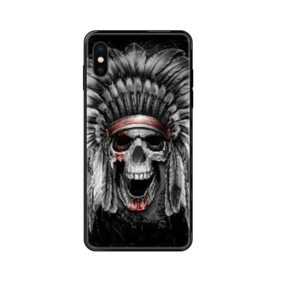 Мягкая Новая мода для Redmi Note 4 5 5A 6 7 8 8T 9 9S Pro Max скелет череп тату | Мобильные