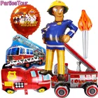 1 шт. супер большой Пожарный Сэм воздушные шары пожарная машина пожарный ДВИГАТЕЛЬ ПОЖАРНЫЙ тематический день рождения украшения для вечеринки автомобили воздушные шары