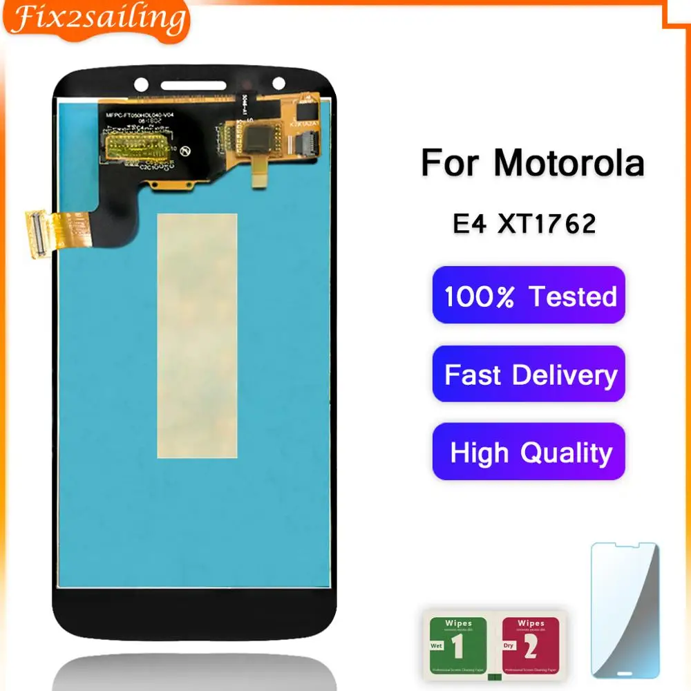 Для Motorola Moto E4 XT1766 XT1763 XT1762 100% протестированный ЖК экран сенсорный дигитайзер