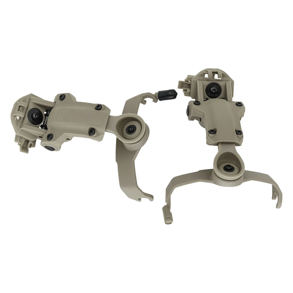

Tactical helmet ARC rail adapter suspension earphone holder, suitable for COMTAC II III tactical shooting headset DE
