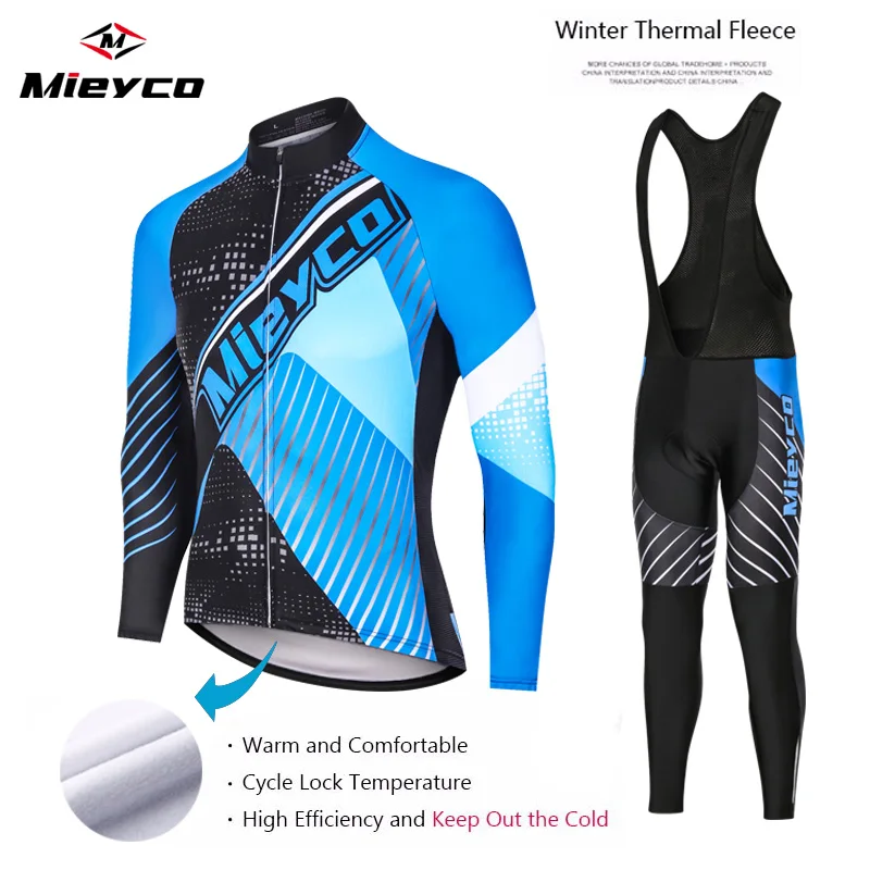 

Зимний теплый комплект из Джерси, профессиональная велосипедная термальная флисовая велосипедная одежда для горного велосипеда, одежда дл...