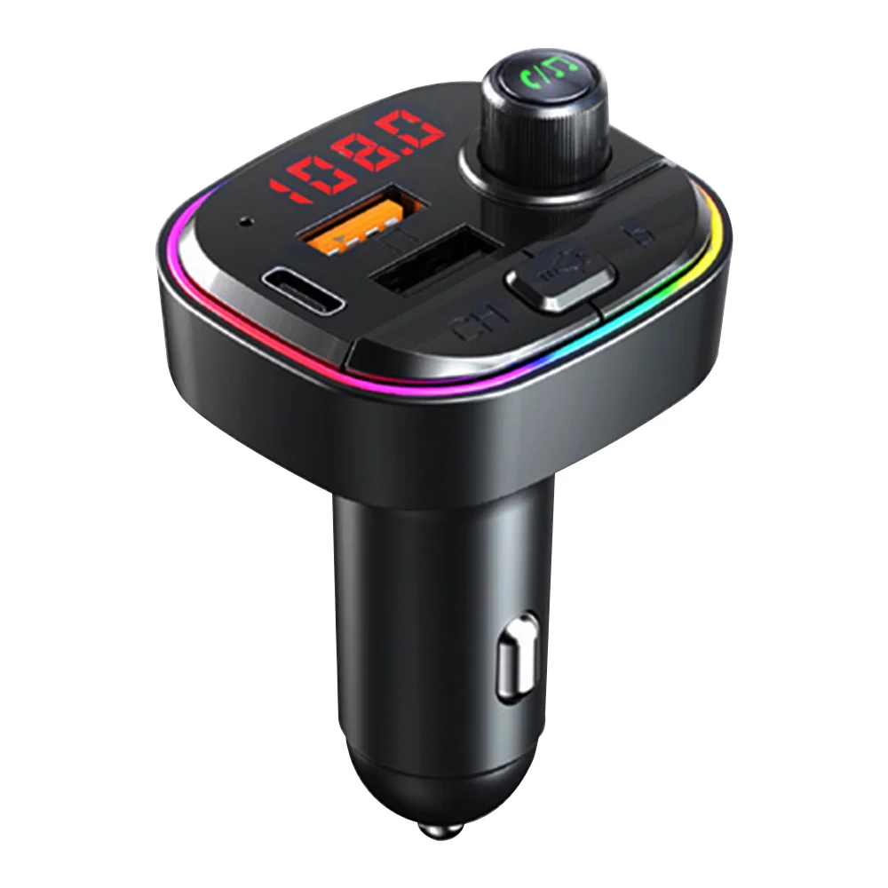 Автомобильный fm передатчик QC3.0 двойной USB Bluetooth автомобильный Радио адаптер MP3 с