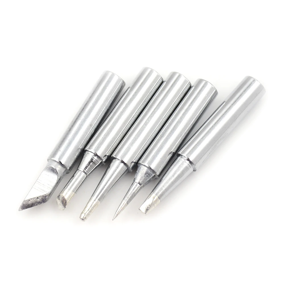 

Наконечники для паяльника 936 высокого качества, 5 шт., сварочный инструмент, бессвинцовая паяльная головка, наконечник для сварки