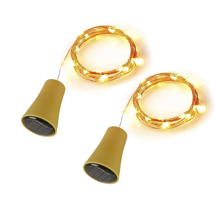

Упаковка из 10 солнечных стопор светильник ing Chain 10 20 лампа водонепроницаемый Рождественский светодиодный медный провод Светильник пробка д...