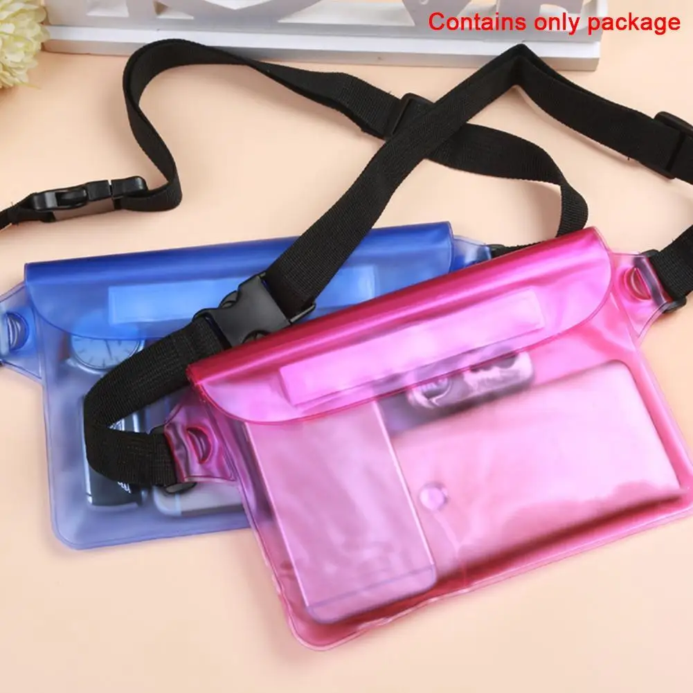 

Swimming Bag Waterproof Ski Drift Diving Shoulder Waist Pack Bag Underwater Mobile Phone Bags Case Cover For Beach Boat Sports