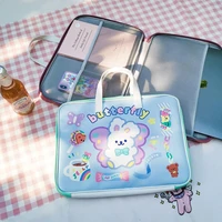 cute laptop bag 11 12 12 9 13 3inch mac case kawaii korea women zipper bags travel business portable document bag girls handbag