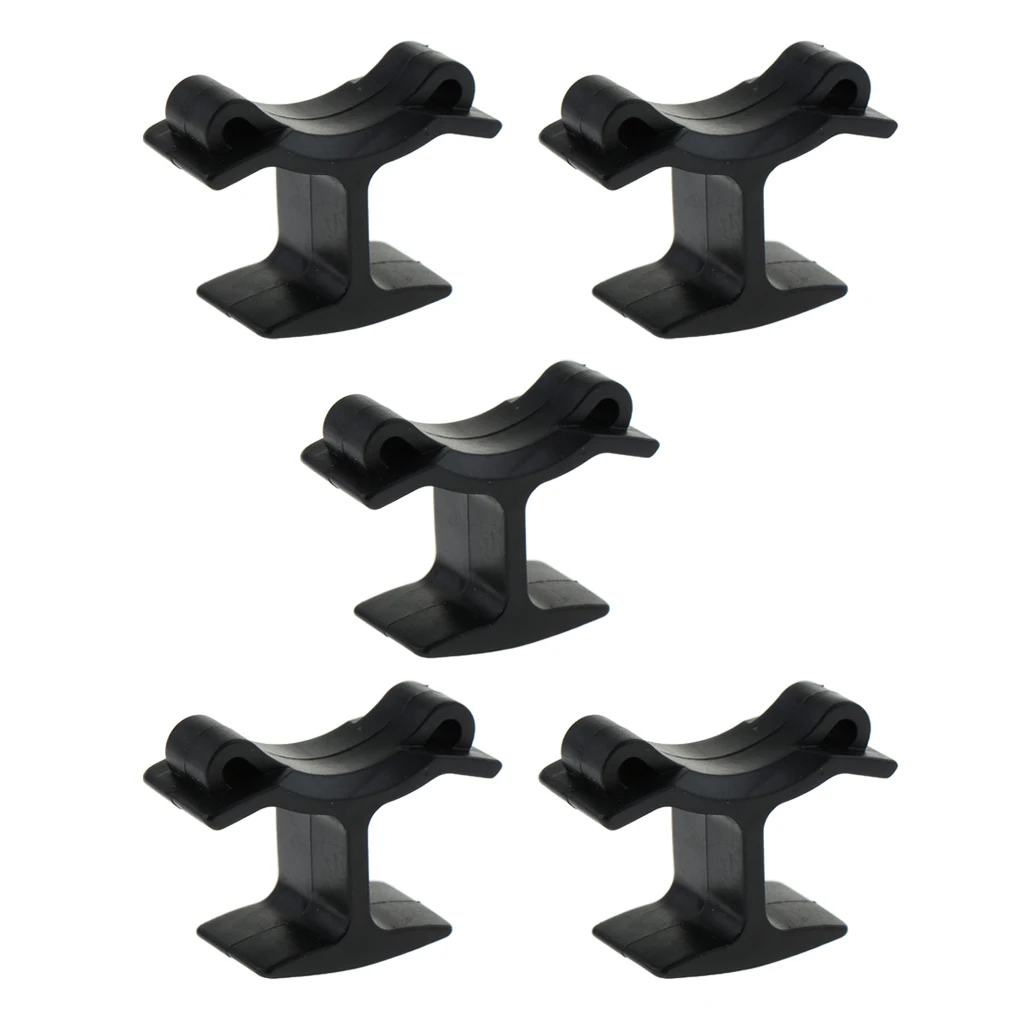 

Perfeclan 5 Pack Referee Whistle Finger Grip Clip Holder for Basketball Trainer Fingers Clamp Accessories Black