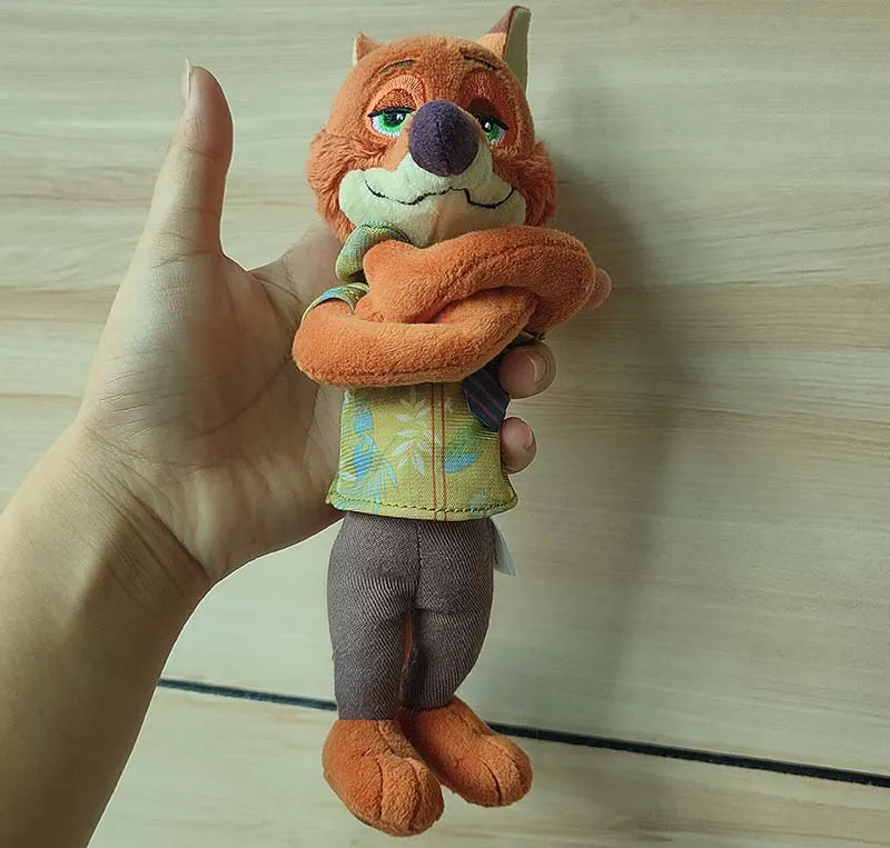 Llavero auténtico de la película de Zootopia de Disney, bolso de la muñeca de la película de mzolde FOX, juguete de peluche