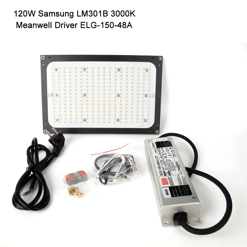 120 Вт 240 Вт samsung LM301B светодиодный светильник для выращивания квантовой доски 3000 К 3500 К полный спектр драйвер Meanwell для комнатных палаток растений - Испускаемый цвет: 120W LM301B 3000K