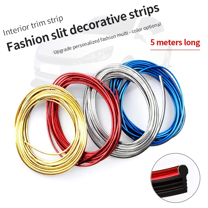 Декоративная лента для автомобиля гальваническая текстура декоративная линия