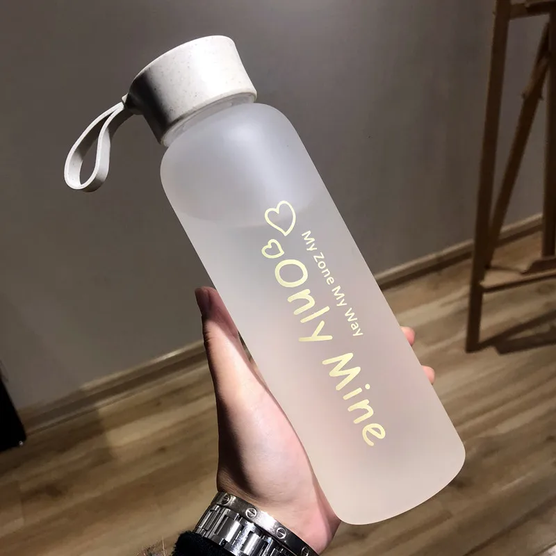 Cute Gallon Water Bottle Silicone Tea Plastic Reusable Children Drink Straw Borraccia Termica Home Decor JJ60WB | Дом и сад