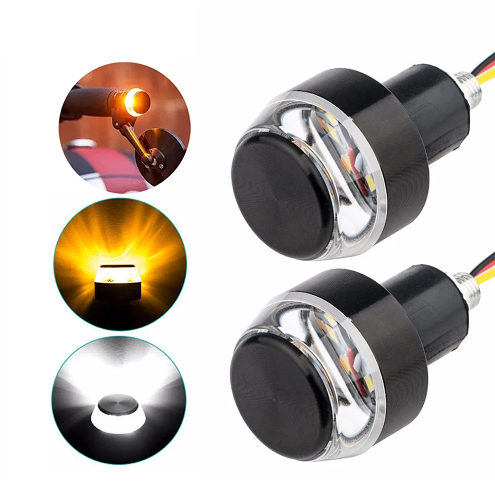 2 шт. мигающая ручка для руля указатель Поворота Боковой габаритный фонарь 12 В