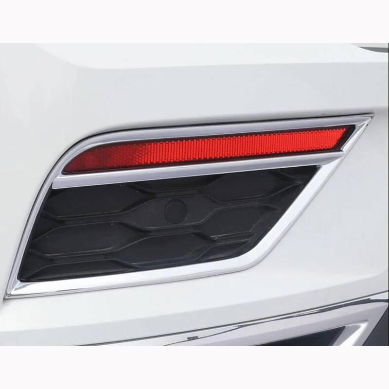 

Rear Fog Lamp Decorative Frame Plating Sequins Tail Lamp Eyebrow Modification Qccessories For Volkswagen T-roc 2017-2018