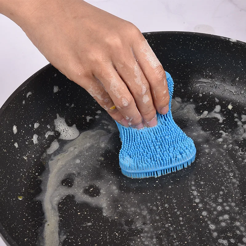 

Dishwashing Brush, Soap Type Heat Insulation Decontamination Pots and Dishes, Bowl Brush, Multifunctional Cleaning Cloth