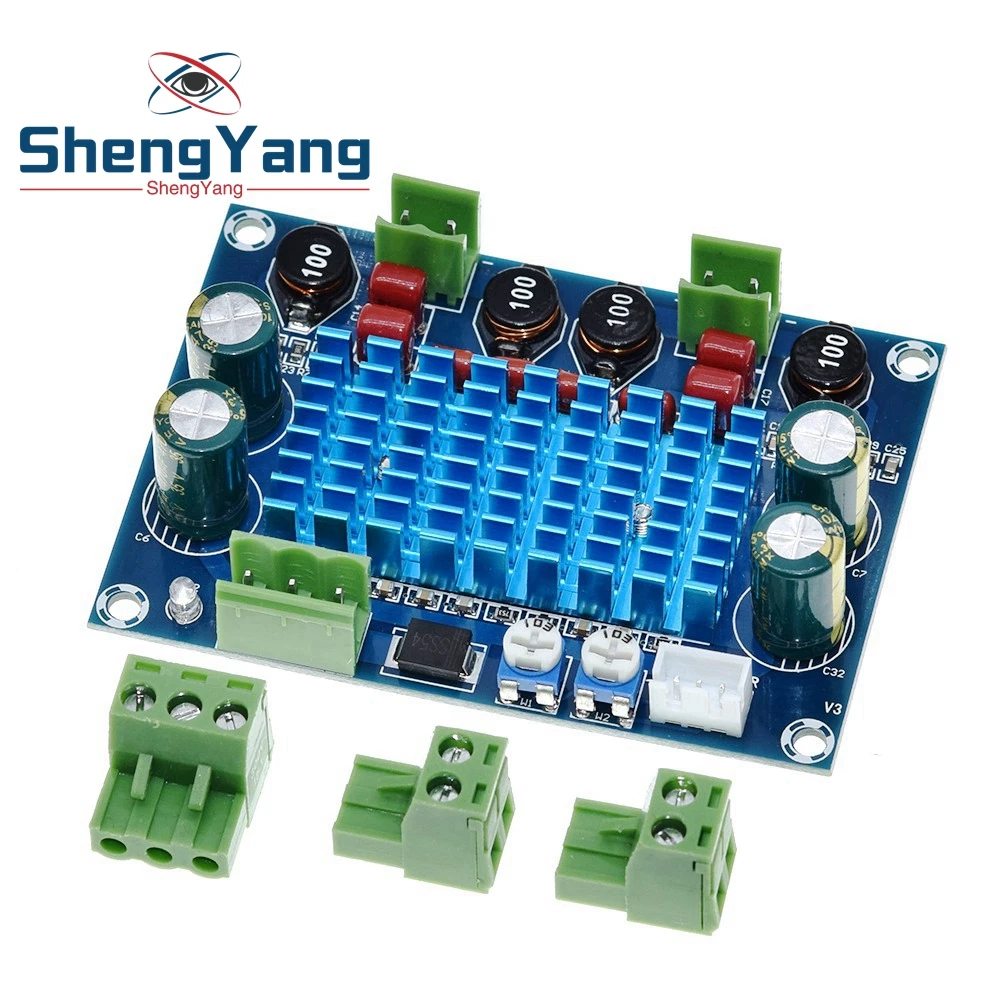 Высокомощная цифровая фотовспышка, Плата усилителя мощности 2*120 Вт, фотовспышка TPA3116D2, фотовспышка, вход 5 В, 24 В, 28 в, выход 120 Вт