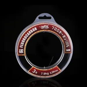 WALK FISH 100% фторуглеродная рыболовная леска для ловли карпа, 50 м, 100 м, сверхпрочная леска для ловли рыбы в соленой воде, мононитиевая леска для ловли нахлыстом