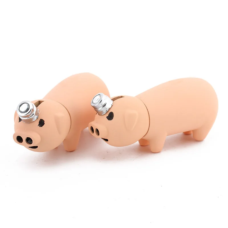 

Snot Pig Inflatable Pig Lighter Double Fire Butane Gas Plastic Lighter Pink Fmale Lighters Smoking Cigarette Gadgets for Men