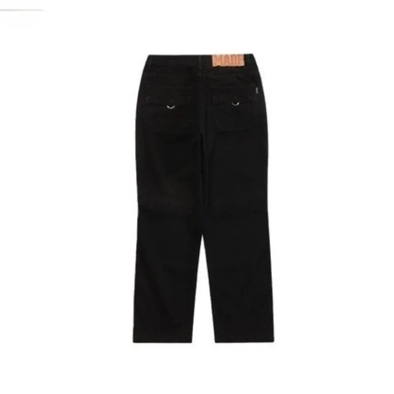 2021 Dark Streetwear Metal Buckle Punk Men Baggy Jeans Trousers Hip Hop Y2K Casual Straight Loose Denim Pants Pantalones Hombre