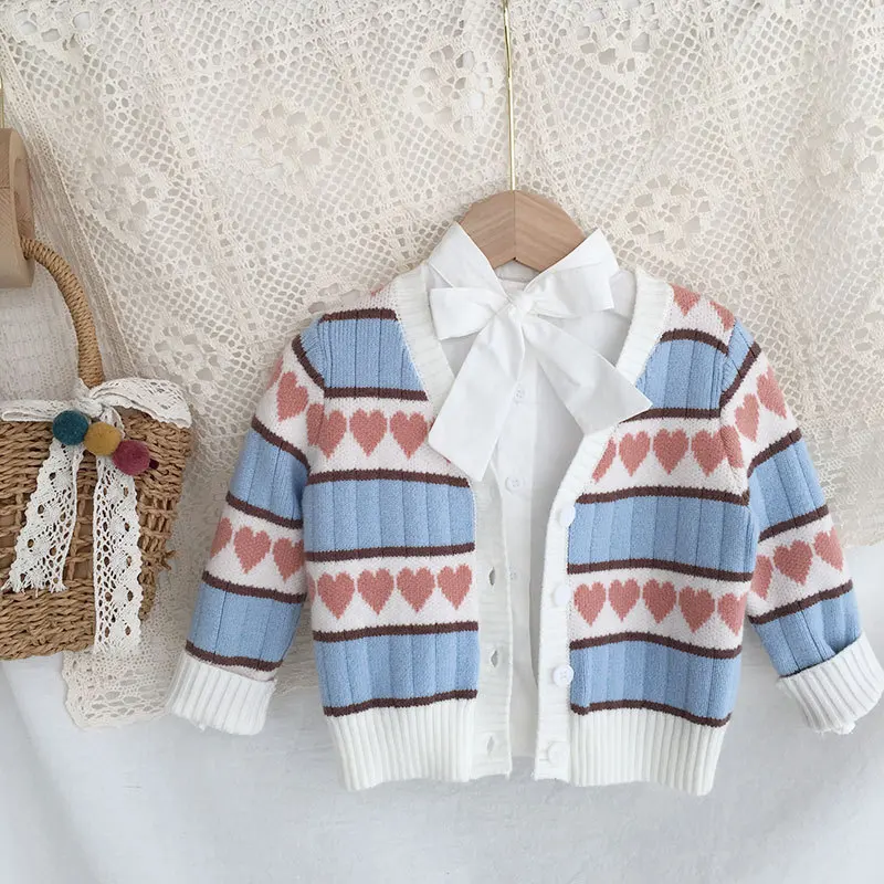 

Детский вязаный жилет, кардиган для маленьких девочек, верхняя одежда, осенняя одежда для маленьких девочек
