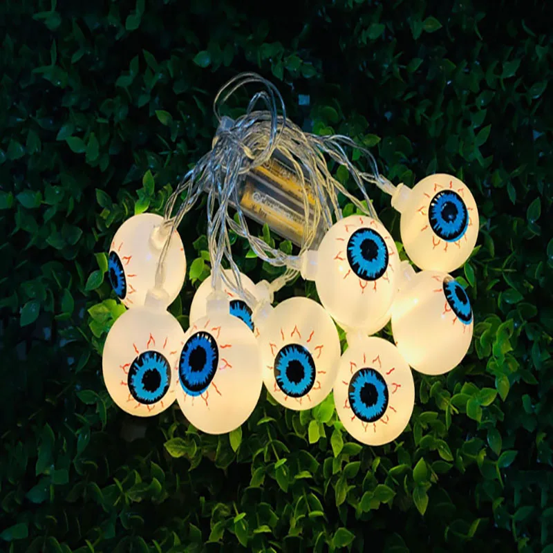 

LED Halloween Pumpkin Ghost Eyeball Light Colored Lamp String Eyeball Carnival Party Garden Holiday Decoration Nightlight