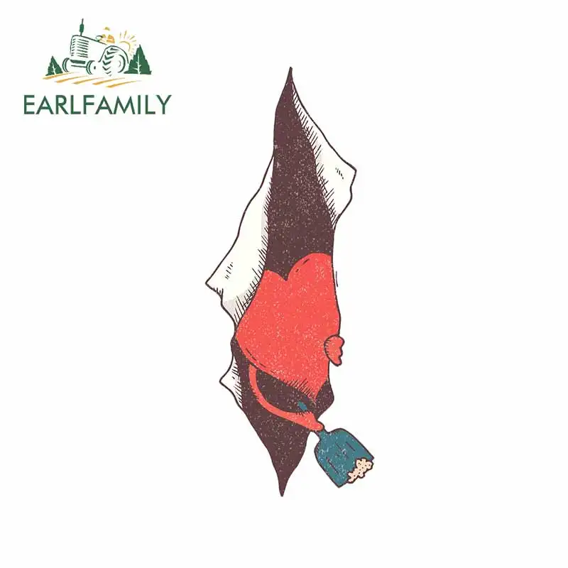 

EARLFAMILY 13 см x 5,3 см для защиты от пыли в форме сердца, автомобильные наклейки для холодильника, детской комнаты, кондиционера, окон, Стайлинг ав...