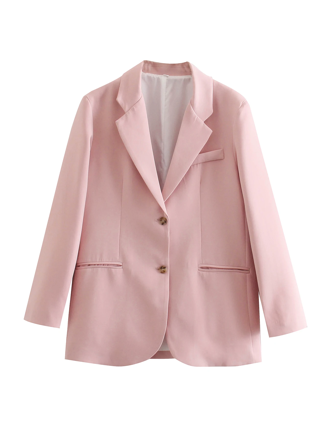 

Женский однобортный Тонкий костюм Za, свободный пиджак с длинным рукавом, Корейская версия, осень 2021