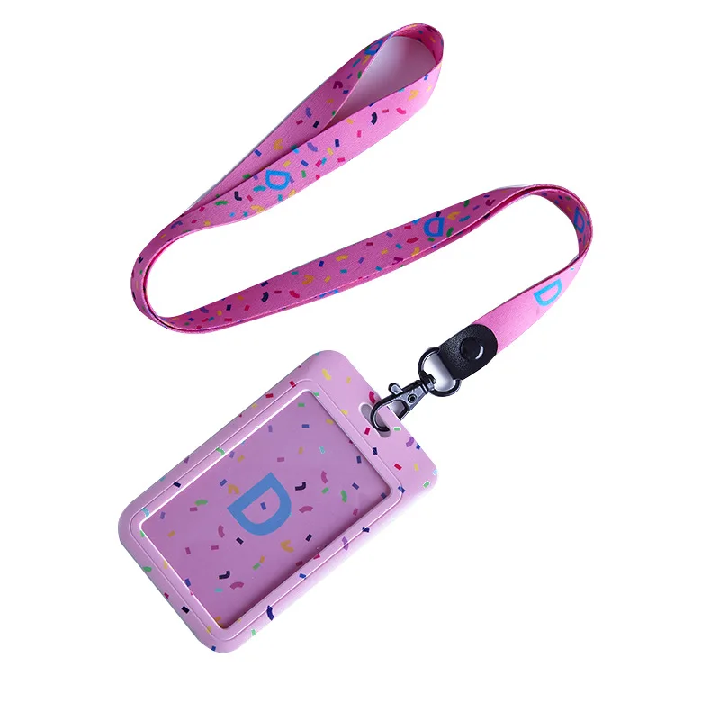 Cartoon Student Campus Candy Color Alphabet Id Holders Case Badge Bus Pass Cover With Necklace Lanyard For Doctor Nurse | Канцтовары для