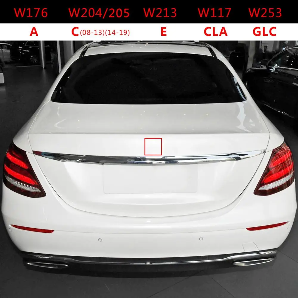 Логотип багажника 3 знака звездная Эмблема для класса A C E CLA GLC с оригинальной