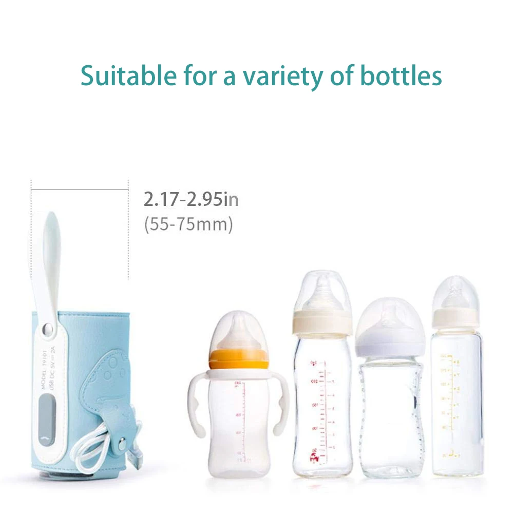 Грелка для бутылочек кормления с usb зарядкой постоянная температура подогрев