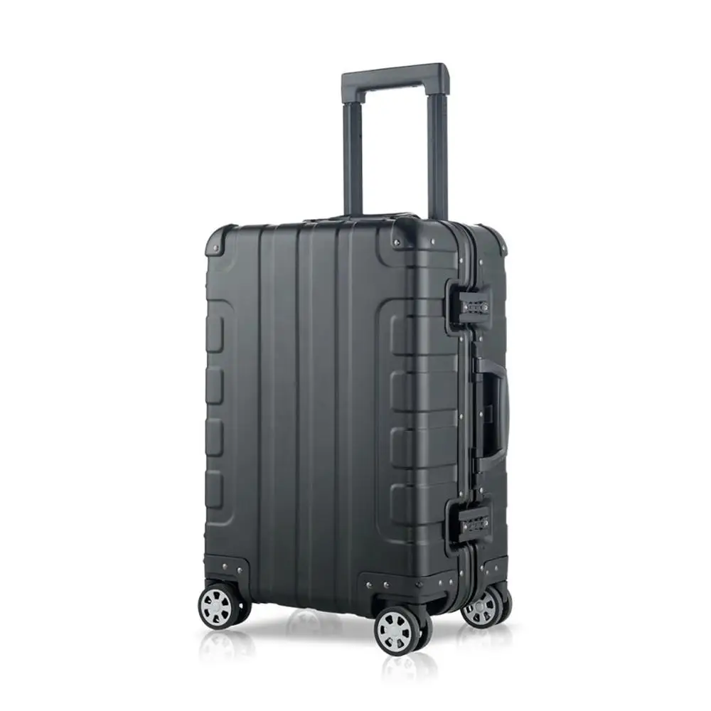 100% Aluminum Luggage 20/24 Inch Large Capacity Hard Shell Roller Trolley case Men And Women Fashion Travel Suitcase Carry On |