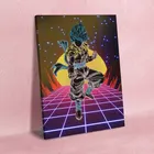 Настенная Картина на холсте HD Печать Gogeta SSB DBZ постер Synthwave домашние картины для спальни модульные картины