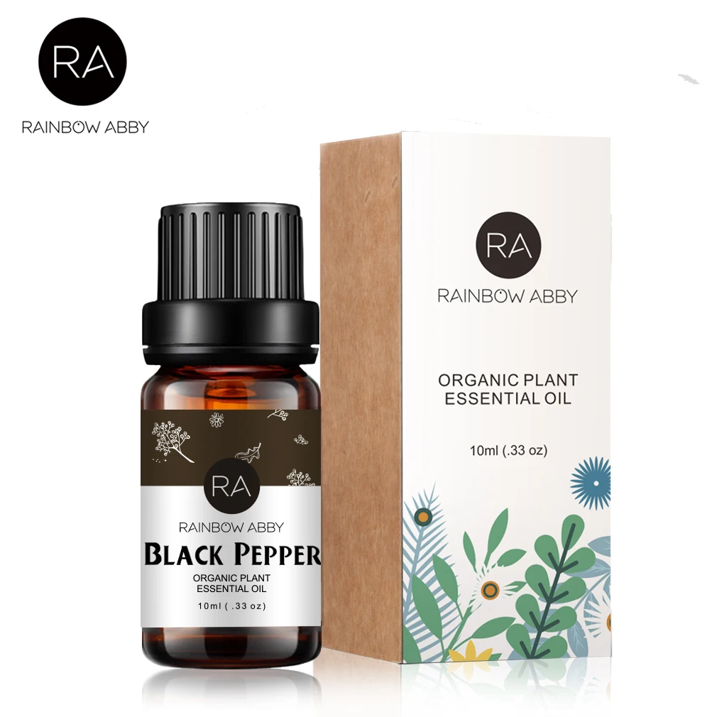 Натуральное ароматерапевтическое ароматическое масло черный перец облегчающее