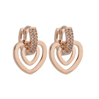 new drop earrings for women fashion jewelry 2022 luxury dangle earrings heart shape design wedding gift fashion jewelry