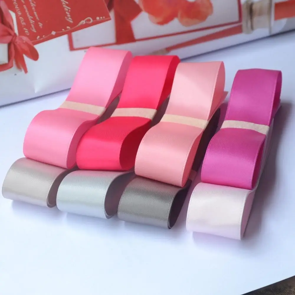 (100 ярдов/рулон) Красивая односторонняя атласная лента декоративная для