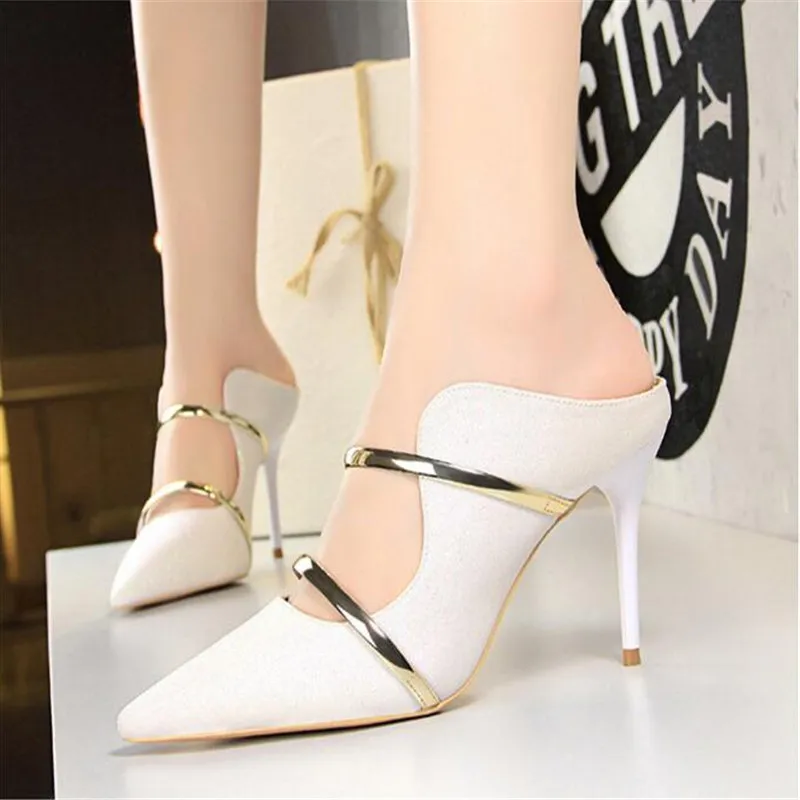 

Sexy Hollow Women Pumps Fashion Bling Wedding Shoes Gold Silver High Heels Women Shoes Kitten Heels Women Stiletto