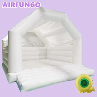 13ft adults all white wedding bounce house inflatable white bounce with blower for wedding party from china inflatable factory