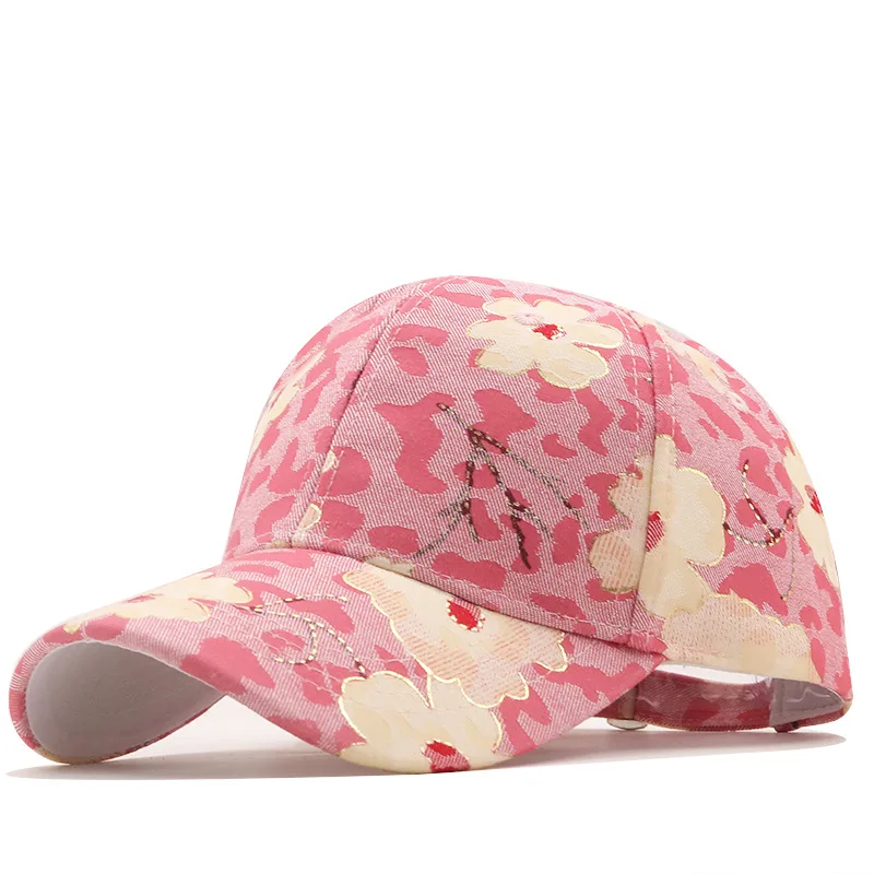 

Women's Cap Baseball Cap Korean Fashion Flower Design Cap Spring and Autumn Women's Outdoor Travel Hat